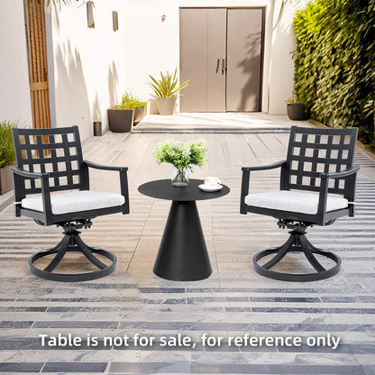 Alderon Cast Aluminum Outdoor Swivel Rocker with Sunbrella Cushions (2-Pack)